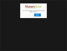 Tablet Screenshot of maturelive.com
